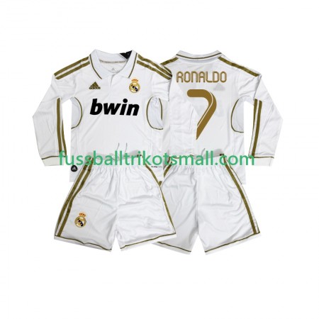 Fußballtrikots Real Madrid Cristiano Ronaldo 7 2011 2012 Retro Kinder Langarm Heimtrikotsatz kaufen